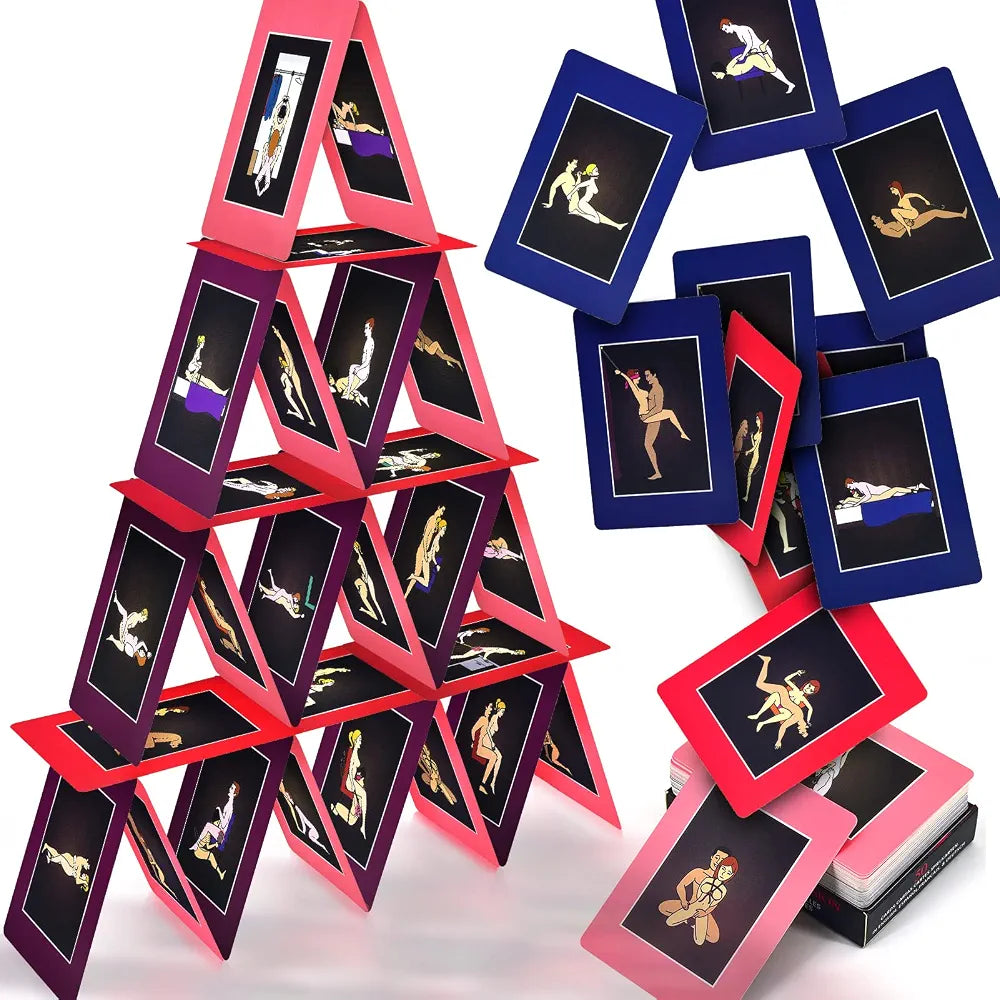 50 Adventurous Bondage & Intimacy Position Cards for Couples
