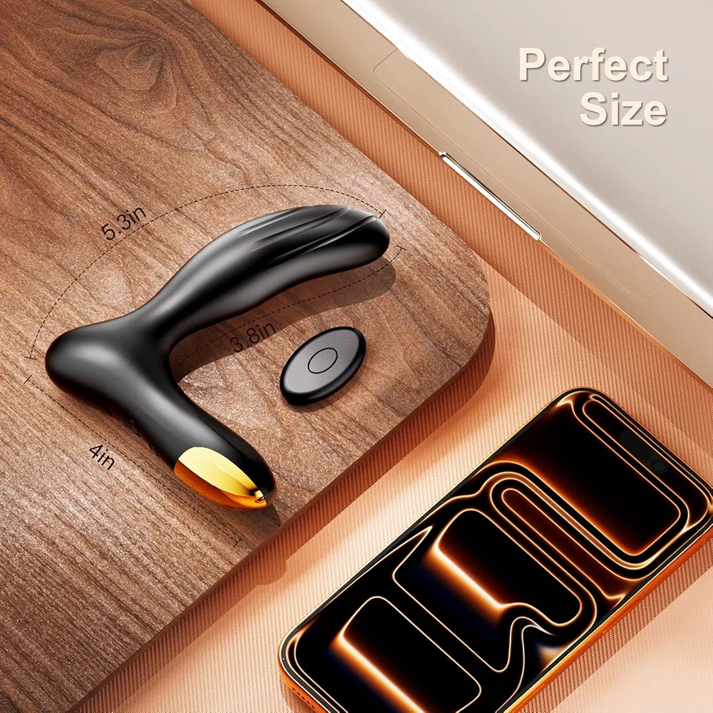 Premium Rechargeable Remote-Controlled Prostate Massager with 10 Vibration Modes