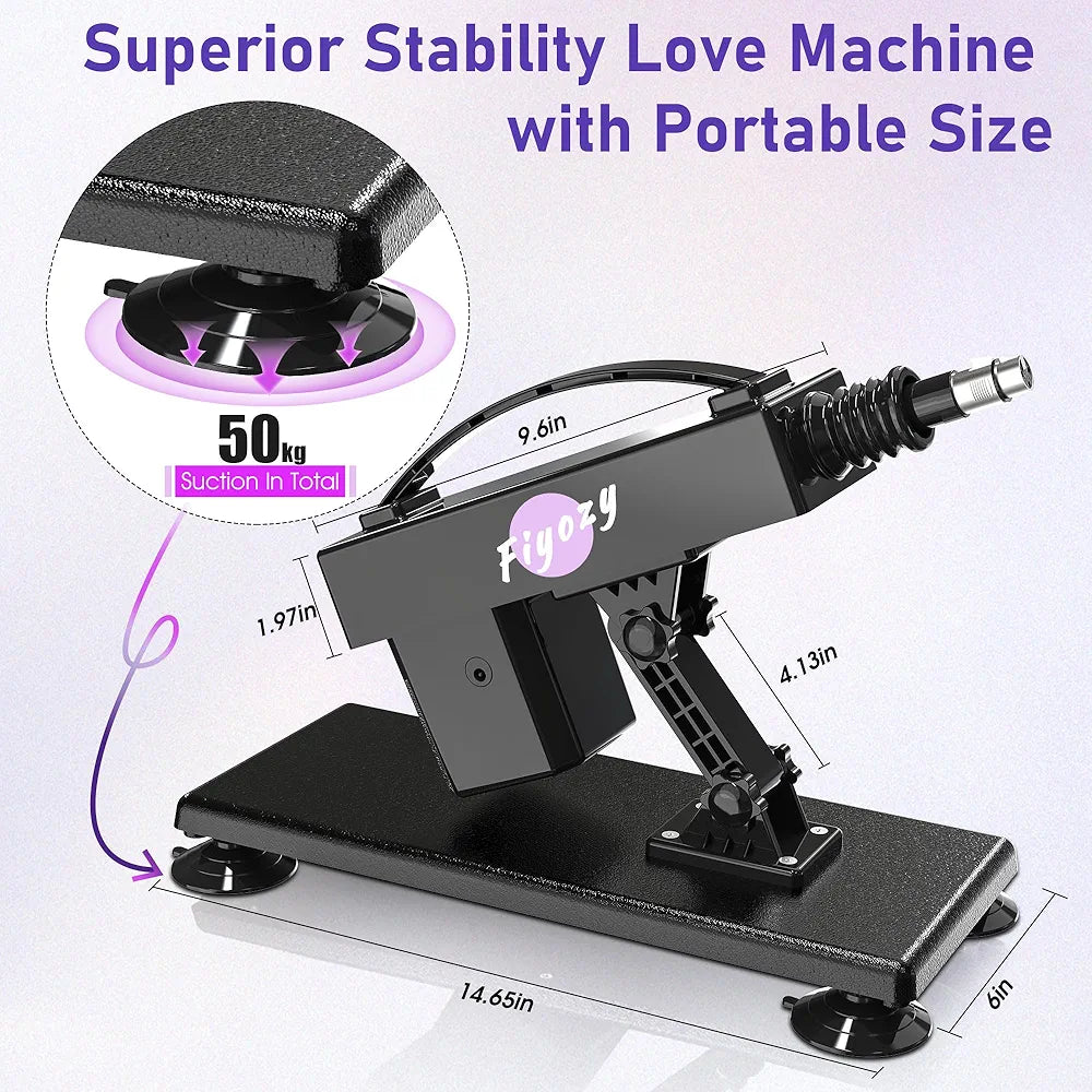 Automatic Thrusting Dildo Machine with Remote Control and 7 Realistic Attachments