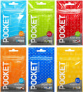 TENGA Pocket Series 6-Pack Disposable Masturbator Sleeves - Variety Set for Men
