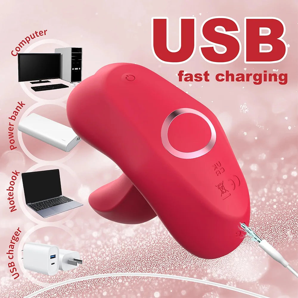 Butterfly Tongue Lick Vibrator with App Remote Control - 9 Modes G-Spot & Clitoral Stimulator