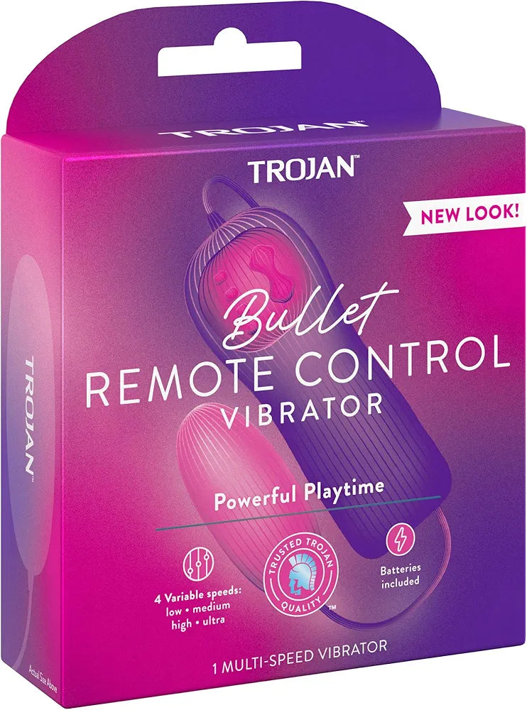 Trojan Vibrations Premium Vibrating Bullet Personal Massager - Discreet and Powerful