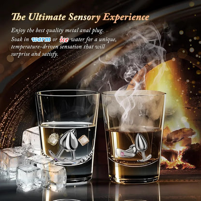 4-Piece Crystal Base Anal Training Kit for Beginners