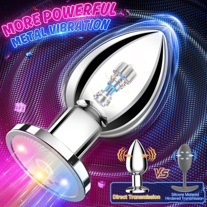 App-Controlled Vibrating Anal Butt Plug with Prostate Massager and Remote