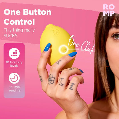 ROMP Lemon Clitoral Suction Massager - 10-Mode Discreet Pleasure Toy