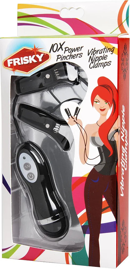 Adjustable 10-Speed Vibrating Nipple Stimulation Clamps