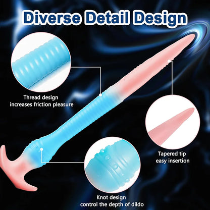 22-Inch Extra Long Silicone Anal Dildo and Prostate Massager for Advanced Anal Training