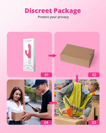 Lovense Nora App-Controlled Rabbit Vibrator with Remote - Rotating G-Spot & Clitoral Stimulator for Couples