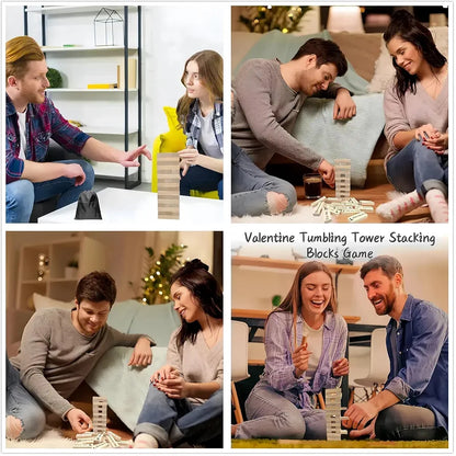 Adult Romantic Stacking Tower Game for Couples - Naughty Date Night Activity