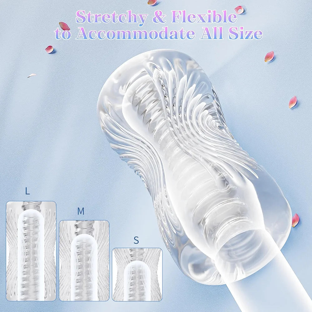 Abanney Realistic TPE Male Masturbation Sleeve with 3D Spiral Texture