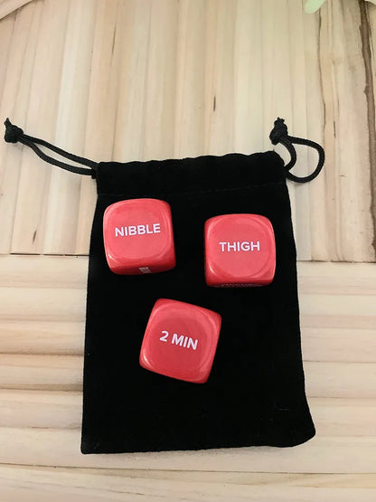 Adult Romantic Couple's Decision-Making Game Dice