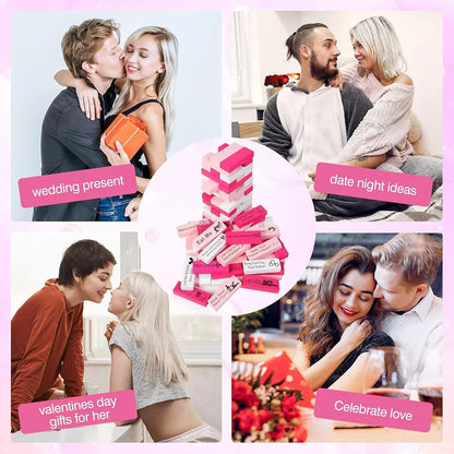Couples Intimate Stacking Tower and Sex Dice Game Set