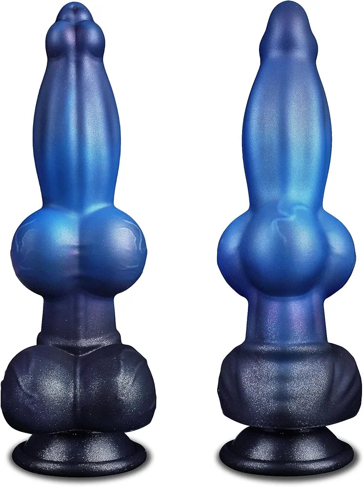 9.6" Monster Fantasy Knot Dildo with Suction Cup - Realistic Dragon, Horse, and Wolf Hybrid Design