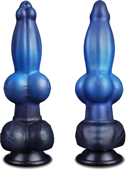 9.6" Monster Fantasy Knot Dildo with Suction Cup - Realistic Dragon, Horse, and Wolf Hybrid Design