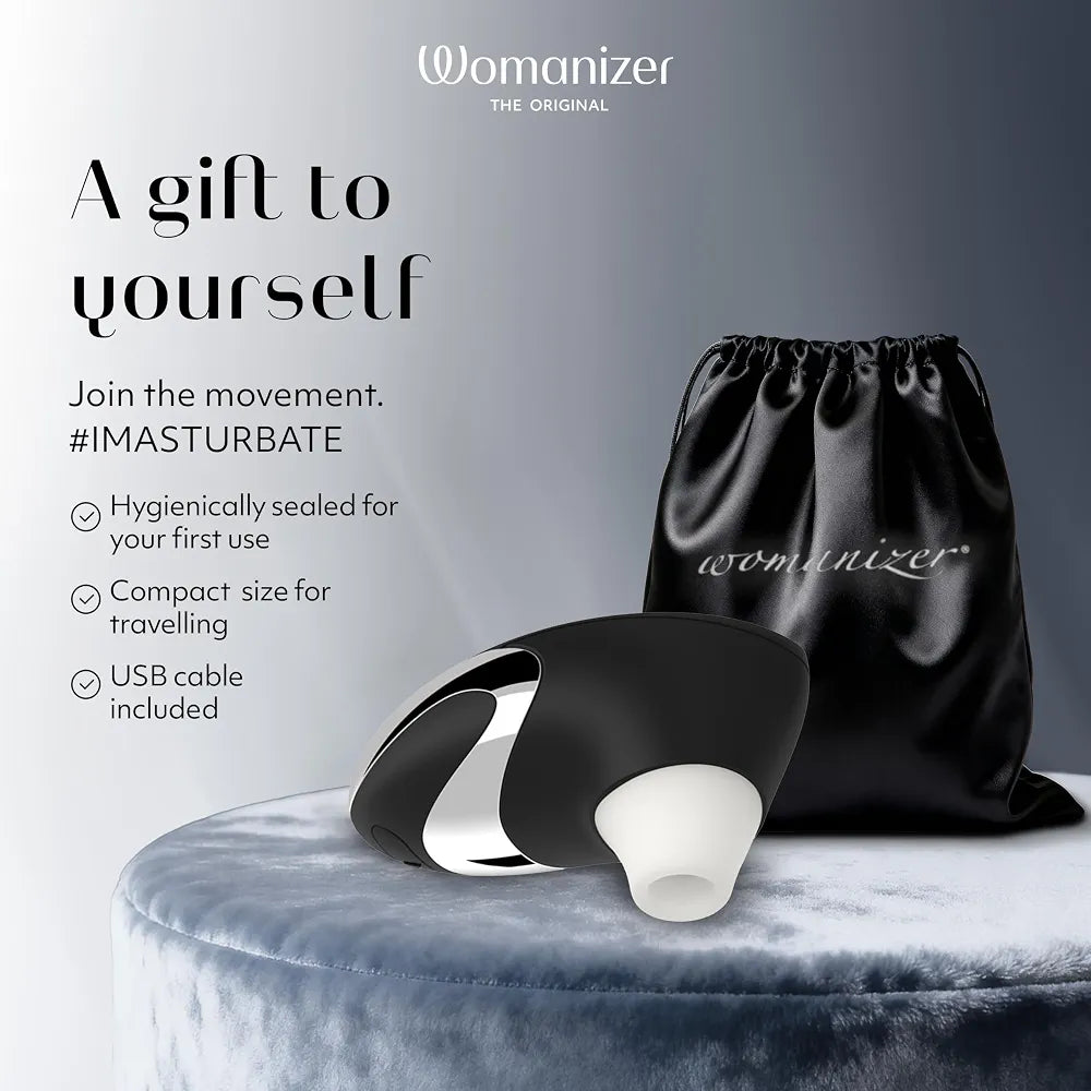 Womanizer W500 Premium Clitoral Suction Vibrator - 12 Intensity Levels, Waterproof Personal Massager