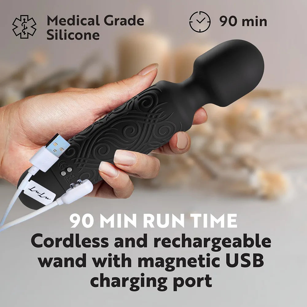 Rechargeable Waterproof Mini Wand Massager for Targeted Clitoral Stimulation