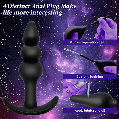 5-Piece Graduated Silicone Anal Training Plug Set for Beginners and Advanced Users