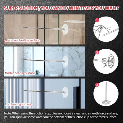304 Stainless Steel Urethral Sound with Suction Cup - Male Stimulation Toy