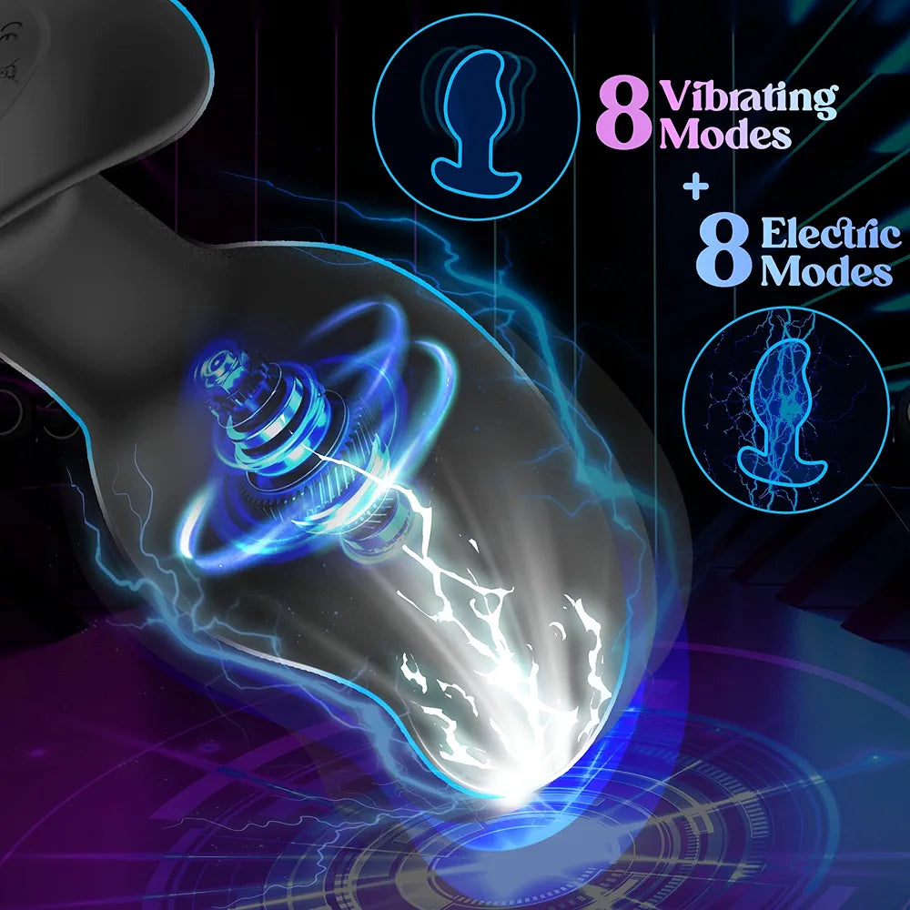 Leyuto Remote-Controlled Prostate Massager and Anal Vibrator with 8 Stimulation Modes