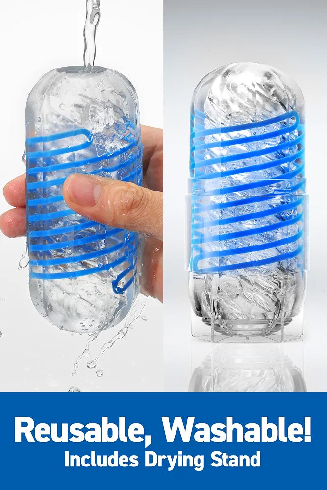 TENGA Spinner DX 02 Bumps: Reusable Waterproof Male Masturbator with Spiral Motion Technology