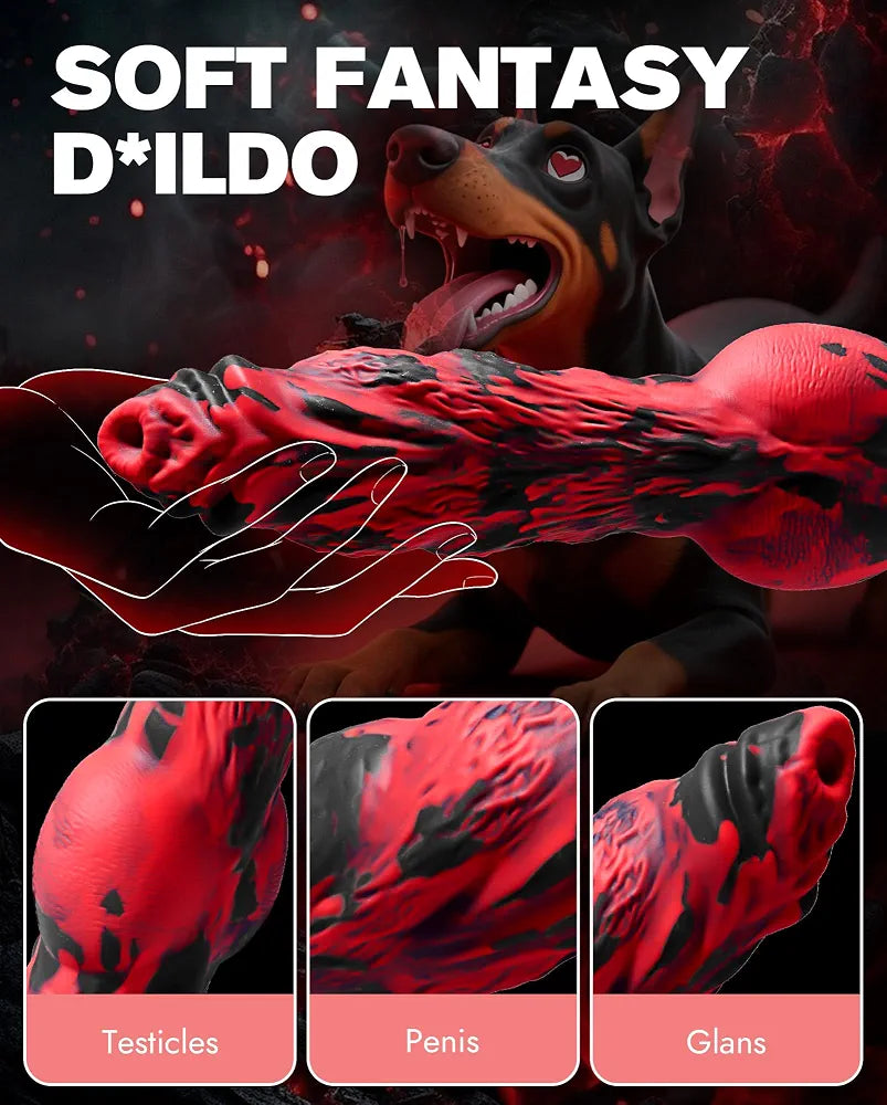 9.6" Fantasy Monster Thrusting & Vibrating Dildo with App Remote Control