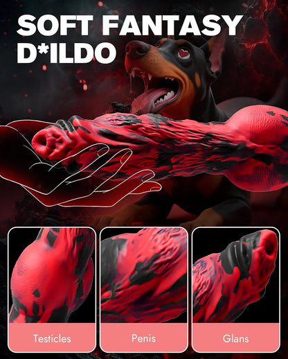 9.6" Fantasy Monster Thrusting & Vibrating Dildo with App Remote Control
