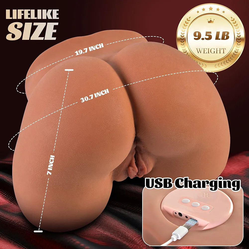 Automatic 9.5lb Electric Male Masturbator with Sucking and Vibration Functions
