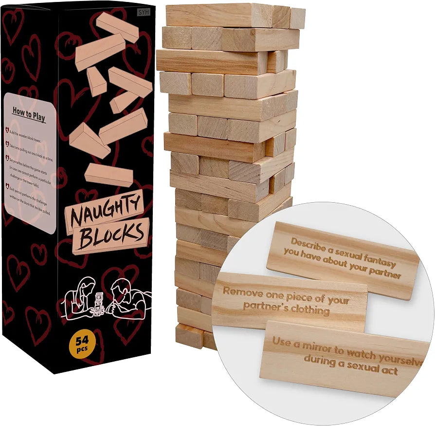 Intimate Dare Tower: 54 Flirty Challenges for Couples Date Night