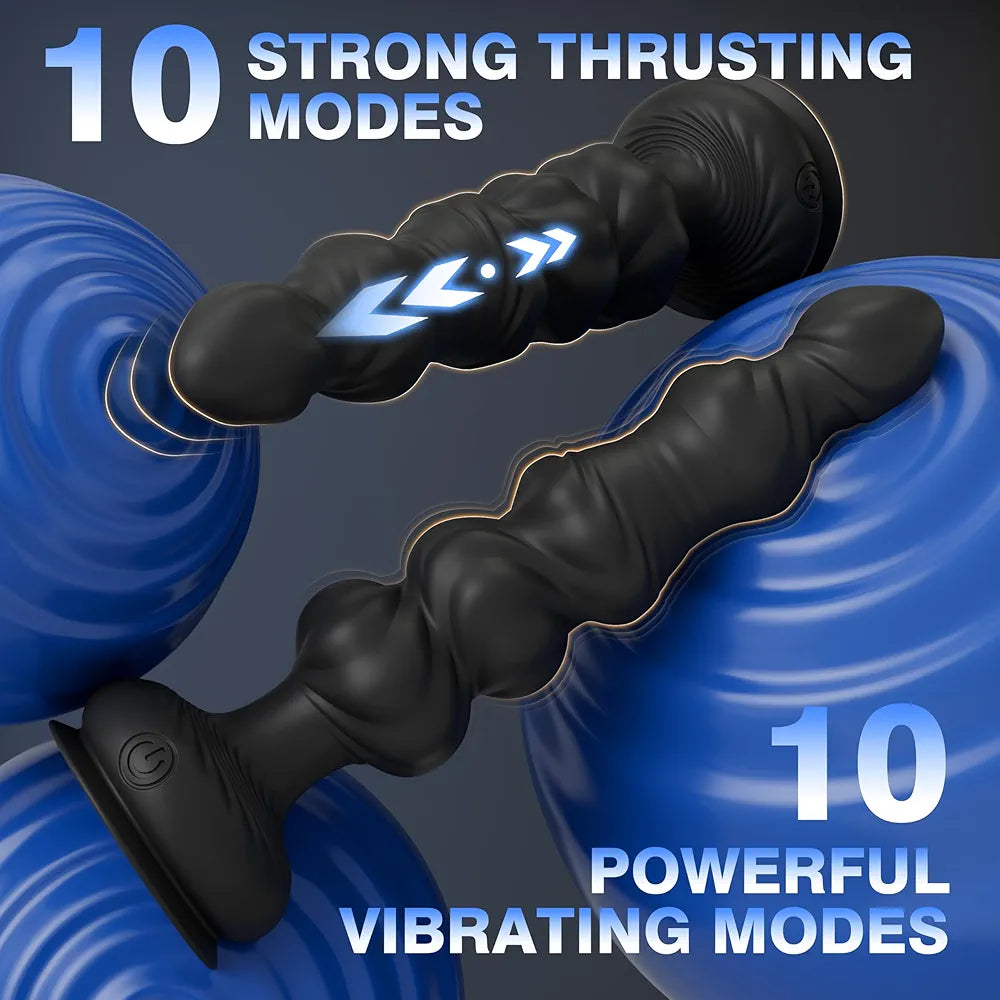 Remote-Controlled Vibrating Prostate Massager and Butt Plug for Couples