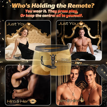 Advanced Dual-Action Prostate Massager and Anal Vibrator with Thrusting Core and 9 Stretching Modes