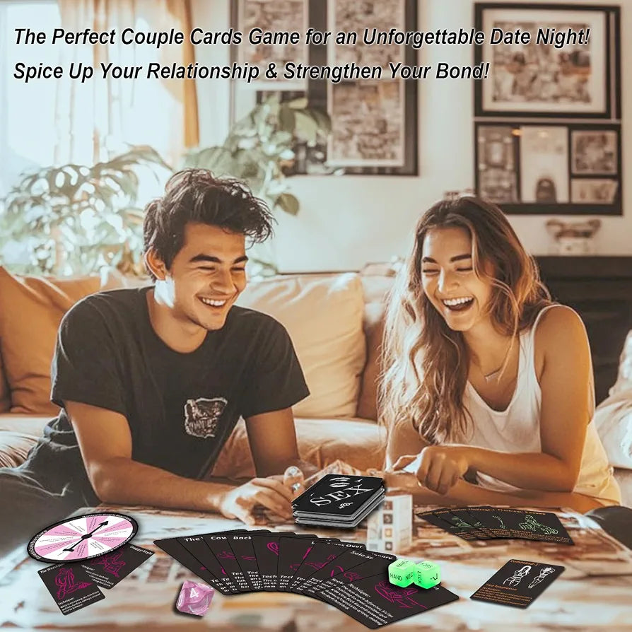 Intimate Couples' Adventure Deck: 42 Romantic Challenges, Positions, and Date Night Games with Accessories
