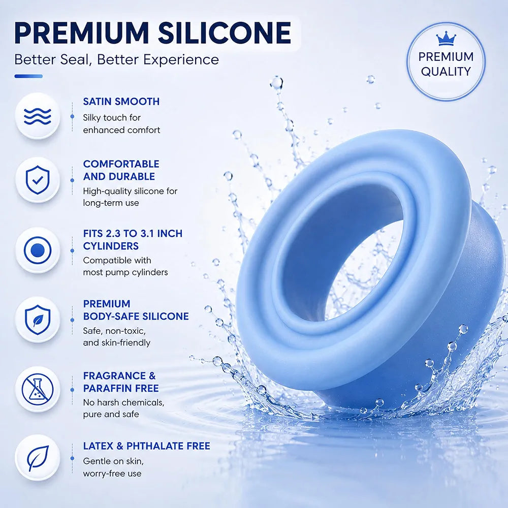 JoyLoop Advanced Silicone Pump Sleeve - Large Opening, Durable Comfort Seal