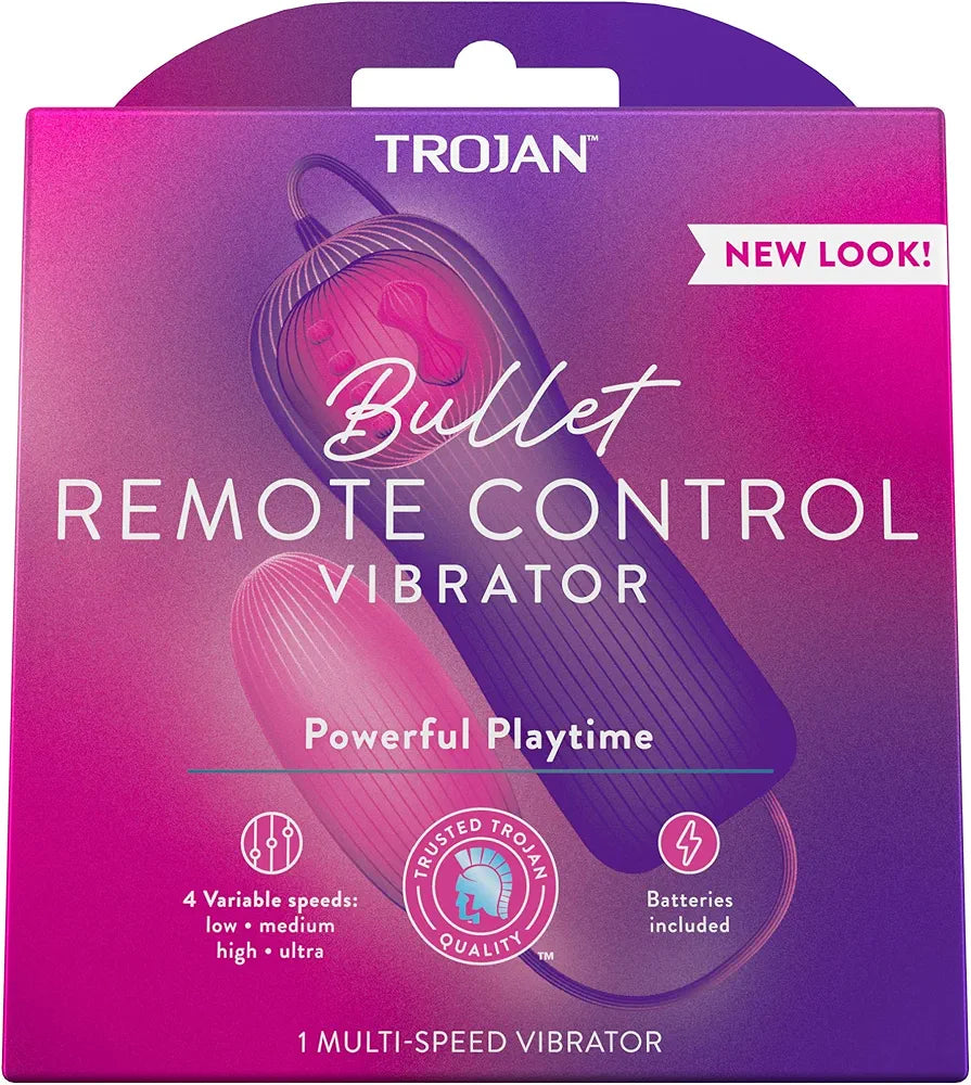 Trojan Vibrations Premium Vibrating Bullet Personal Massager - Discreet and Powerful