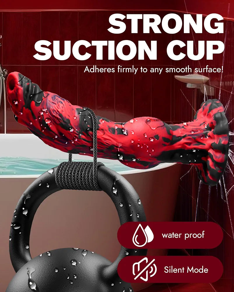 9.6" Fantasy Monster Thrusting & Vibrating Dildo with App Remote Control