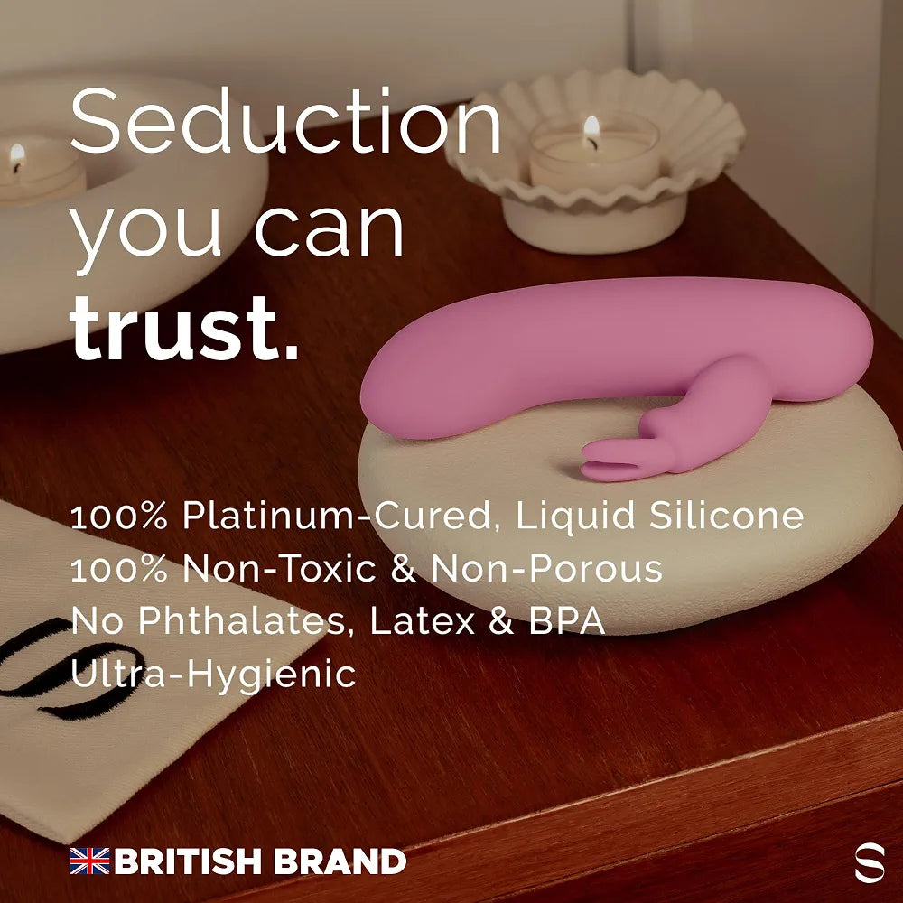 SEDUCTIFY Premium Silicone Dual-Stimulation Rabbit Vibrator with 10 Modes