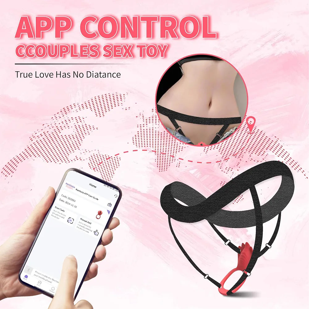 Remote-Controlled Wearable Panty Vibrator with App Connectivity and 9 Vibration Modes