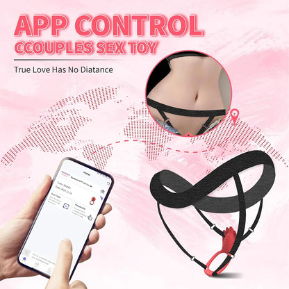 Remote-Controlled Wearable Panty Vibrator with App Connectivity and 9 Vibration Modes