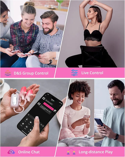Gemini App-Controlled Bluetooth Nipple Clamps with Adjustable Vibration