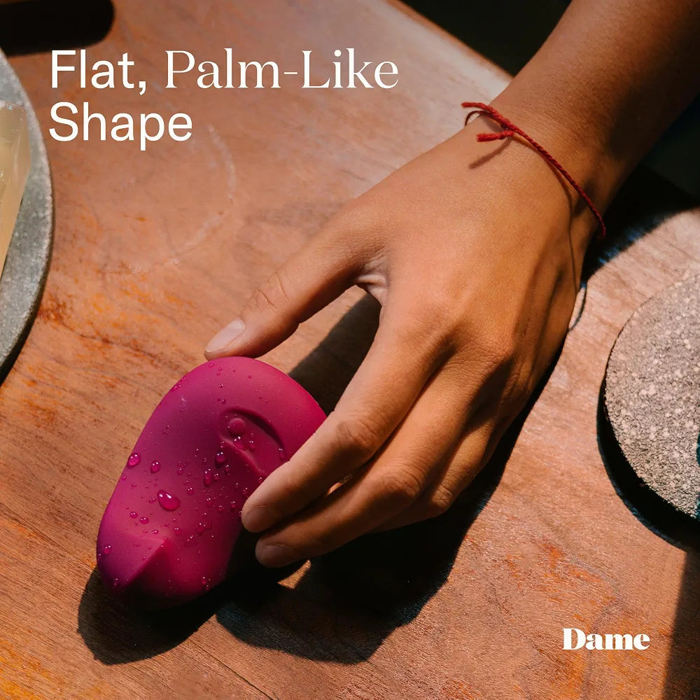 Dame Products Pom Rechargeable Waterproof Personal Massager - Plum