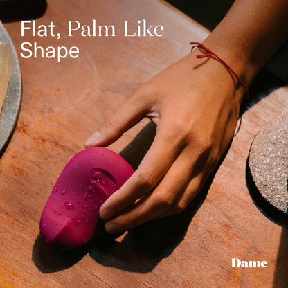 Dame Products Pom Rechargeable Waterproof Personal Massager - Plum