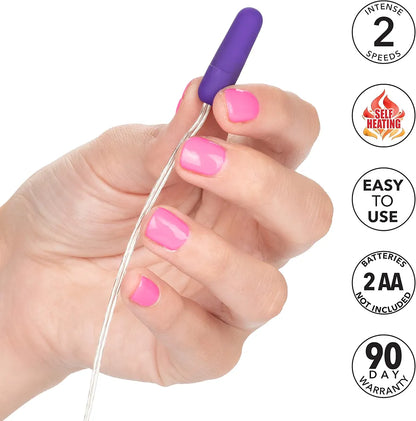CalExotics Whisper Self-Heating Micro Bullet Vibrator with Remote Control