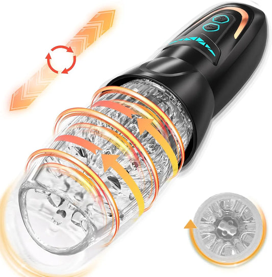 Automatic Male Masturbator with 10 Vibration, 8 Thrusting & Rotating Patterns