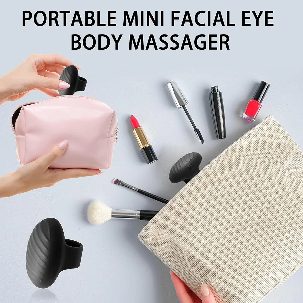 Rechargeable Silicone Mini Finger Vibrator for Facial Massage and Body Relaxation