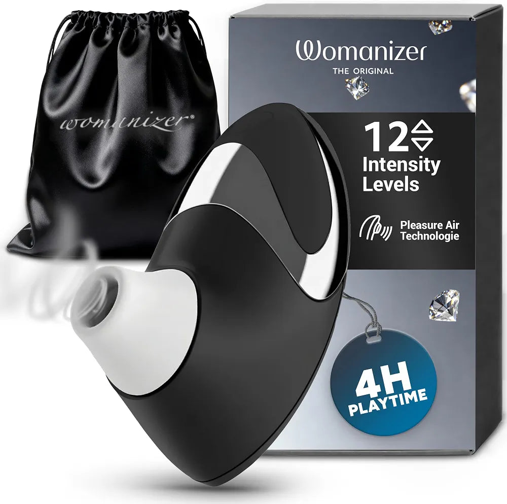 Womanizer W500 Premium Clitoral Suction Vibrator - 12 Intensity Levels, Waterproof Personal Massager