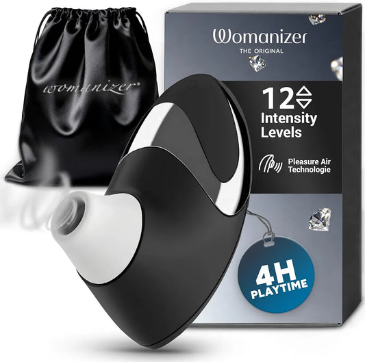 Womanizer W500 Premium Clitoral Suction Vibrator - 12 Intensity Levels, Waterproof Personal Massager