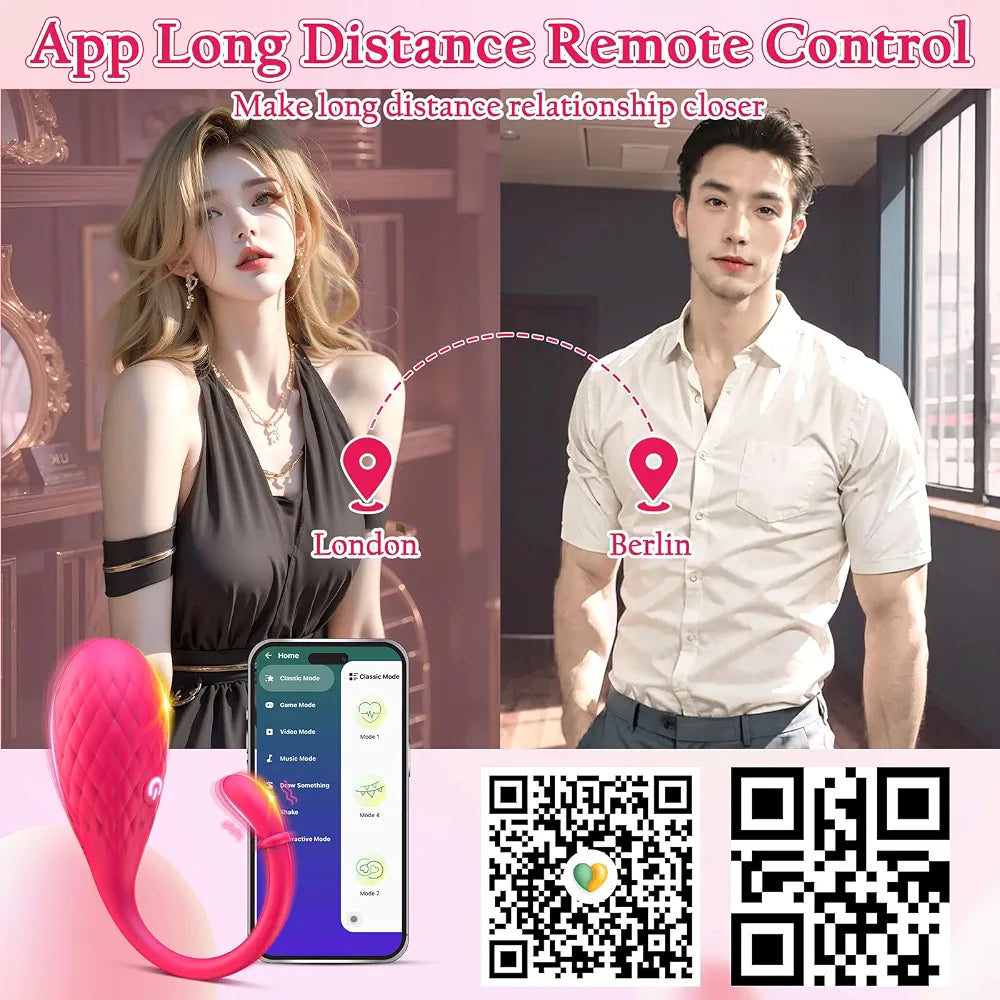 9-Mode Couples Vibrating Dildo for Clitoral, G-Spot, and Anal Stimulation