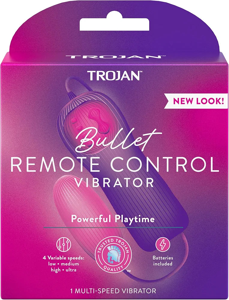 Trojan Vibrations Premium Vibrating Bullet Personal Massager - Discreet and Powerful