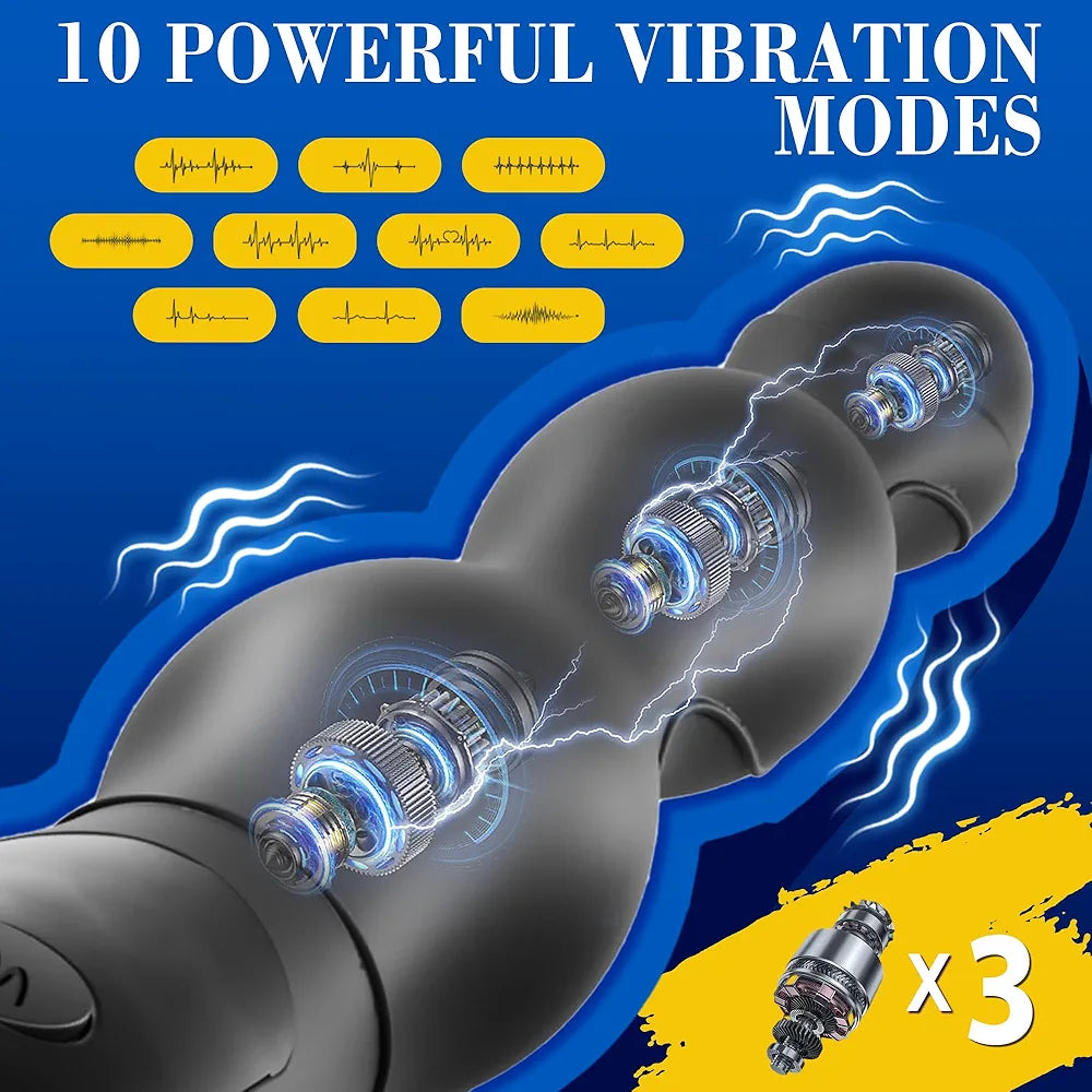Advanced Multi-Mode Prostate Massager with Heating, Vibration, and Electric Stimulation