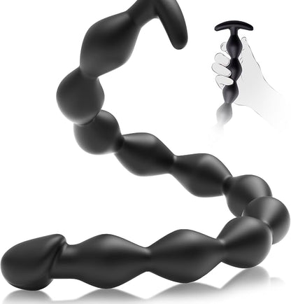 Premium Silicone Anal Bead Trainer and Prostate Massager Set for Couples