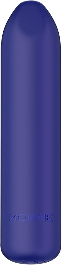 Rechargeable Waterproof Silicone Mini Bullet Vibrator - 10-Mode Purple Lipstick Massager